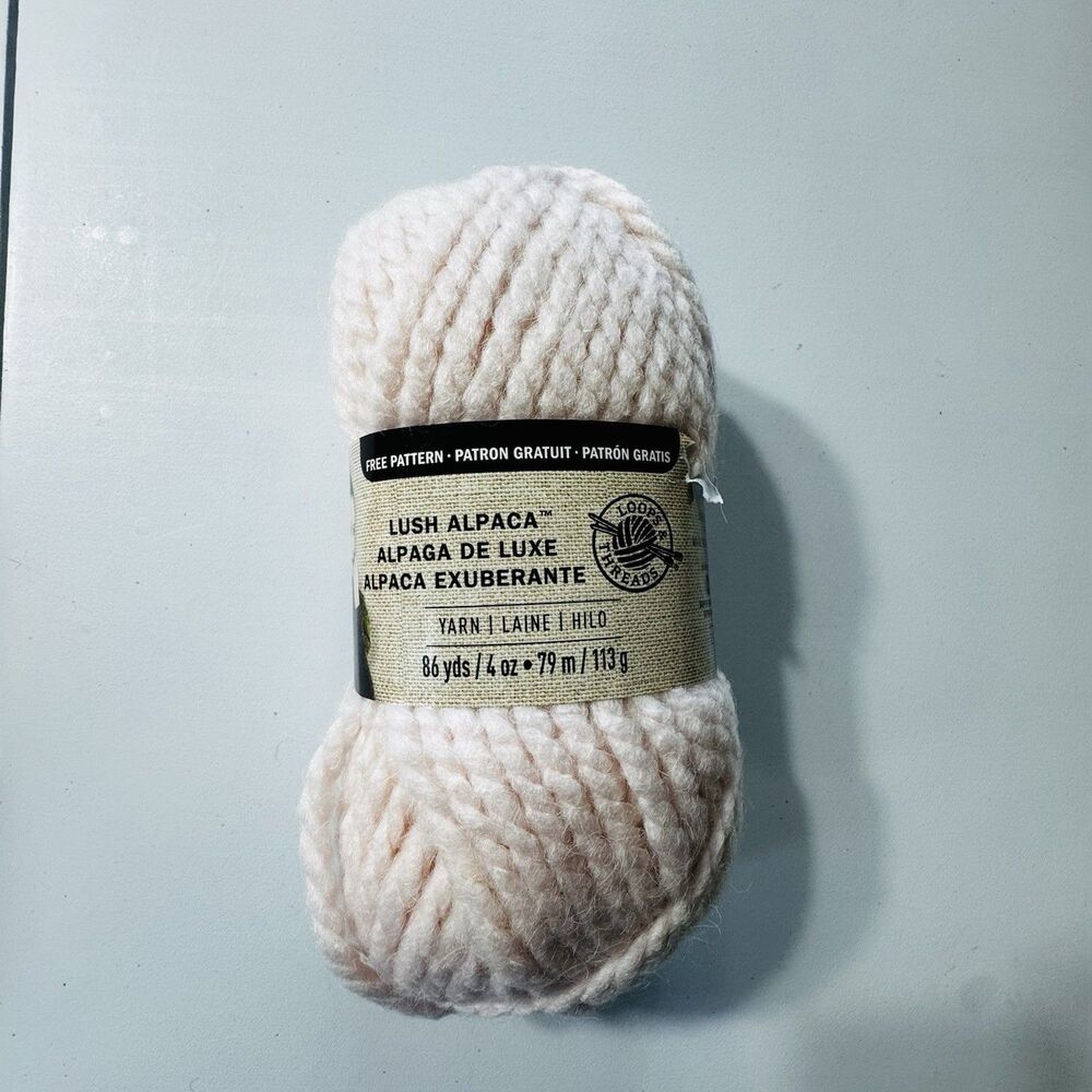 Loops And Threads Lush Alpaca Yarn In The Color  Pink (86 yds)
